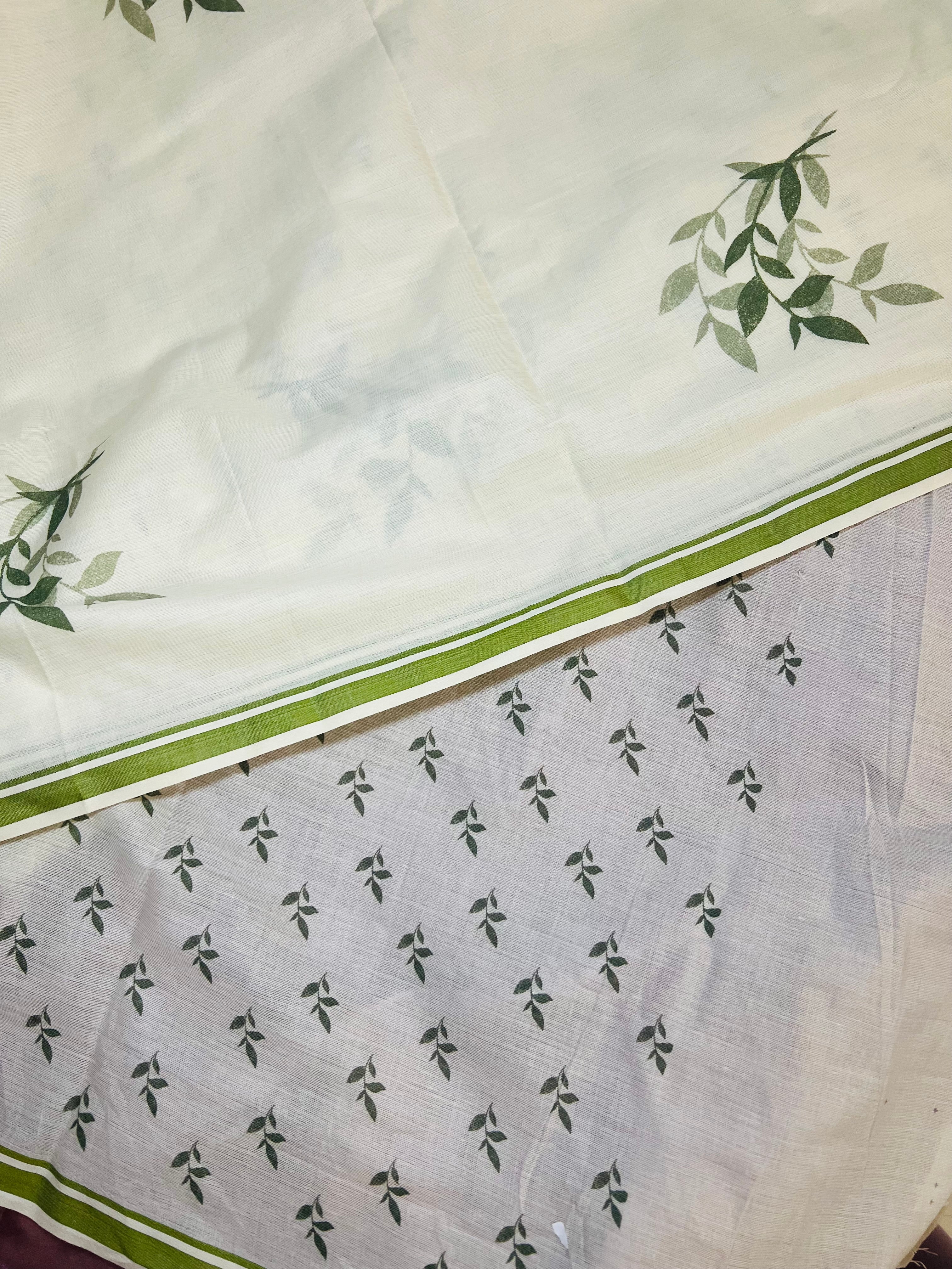 Leafy Set saree