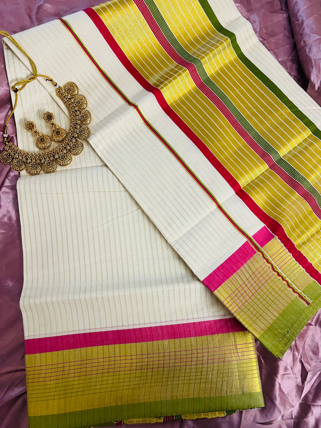 Line set saree